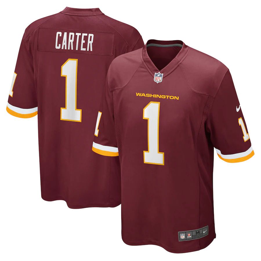Men Washington Redskins #1 DeAndre Carter Nike Burgundy Player Game NFL Jersey